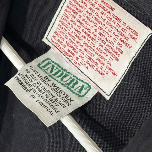 Vintage RJS Racing Equipment Mens Black Jacket Zip-Up Embroidered Signed 1990s - Picture 10 of 14